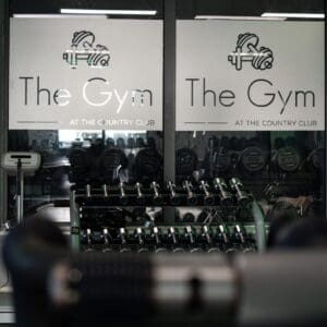 gym dumbell rack